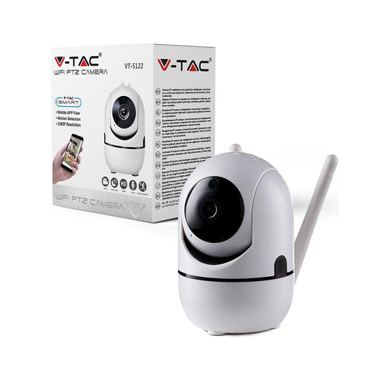 TELECAMERA IP CAM WIFI 1080P 2MP 3,6mm AUDIO SLOT SD IP20 PTZ V-TAC VT-5122