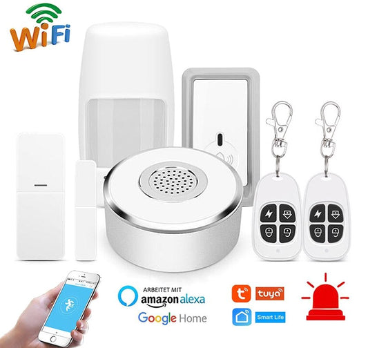 Antifurto allarme smart casa WIFI wireless senza fili Alexa e Google Assistant