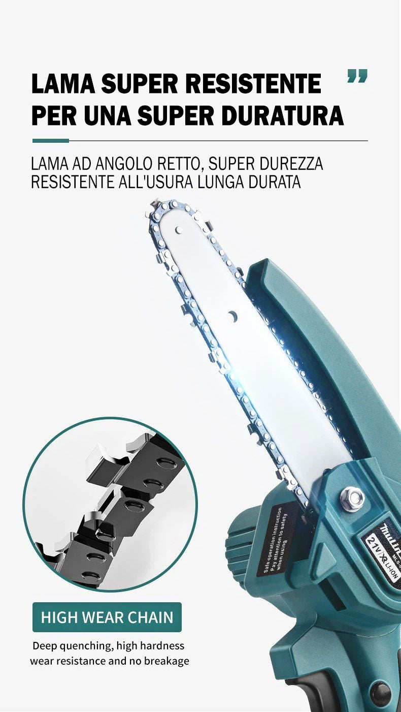 Kit Potatura Mini Motosega 6 + Forbice Cesoia a Batteria con Asta  Telescopica - Shopping.com