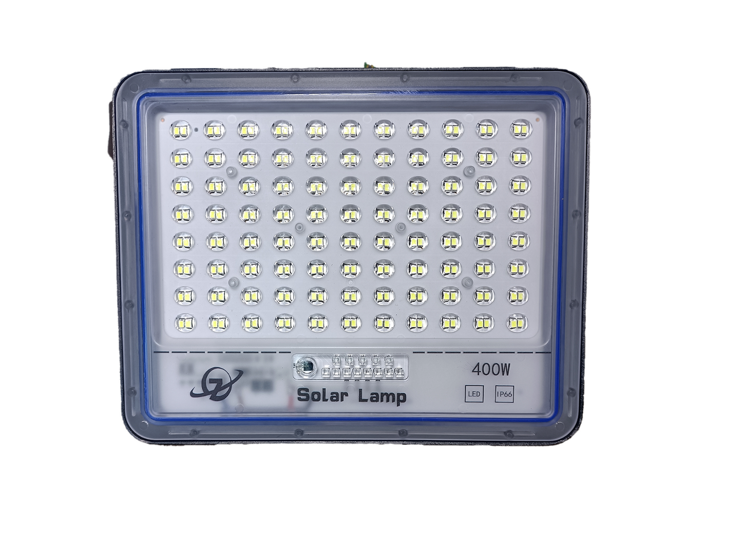 FARO SOLARE 400W LED CON PANNELLO FARETTO CREPUSCOLARE TELECOMANDO IP66