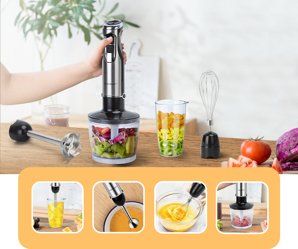 Hand blender set aigostar Set frullatore a immersione1000w